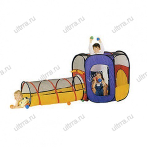Палатка с тоннелем для детей "Джунгли", 220х100 см  арт.ЕДУ-4506-1 - Оборудование для детских садов "УльтРРа", Екатеринбург