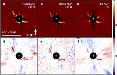 Таинственные симметричные черты, обнаружили вокруг молодой звезды