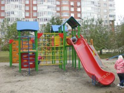 Игровой комплекс 6 скат пластик h=1.5м ВИЗ-103 - Оборудование для детских садов "УльтРРа", Екатеринбург