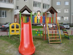 Игровой комплекс 14 скат пластик h=1.5м ВИЗ-112 - Оборудование для детских садов "УльтРРа", Екатеринбург