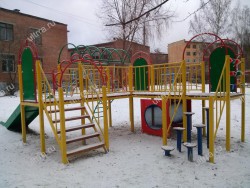 Игровой комплекс 17 скат нерж. h=1м ВИЗ-115 - Оборудование для детских садов "УльтРРа", Екатеринбург
